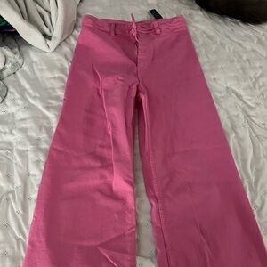 Pink Zara Marine Straight Jeans